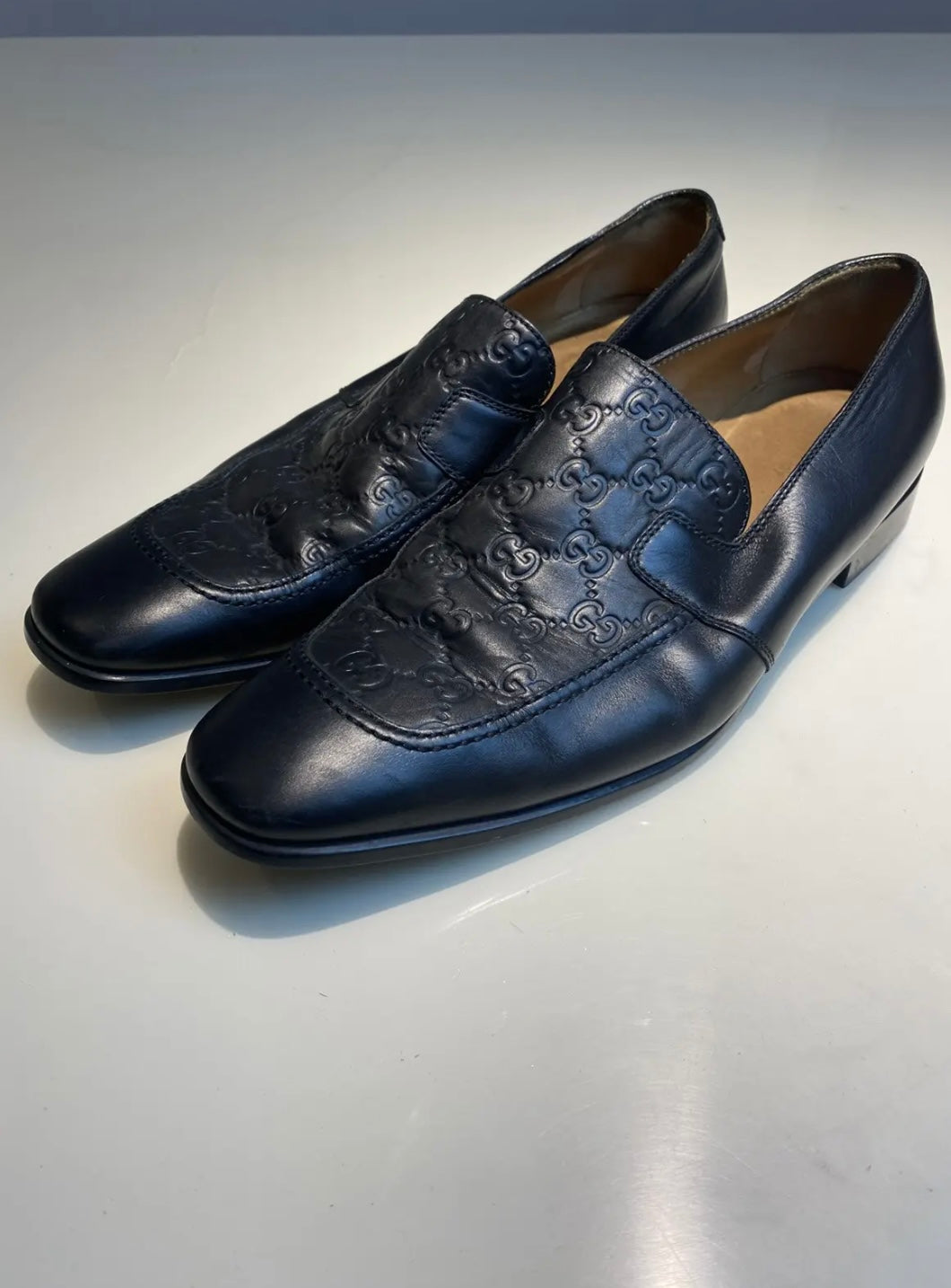 Gucci Guccissima leather slip-on loafers