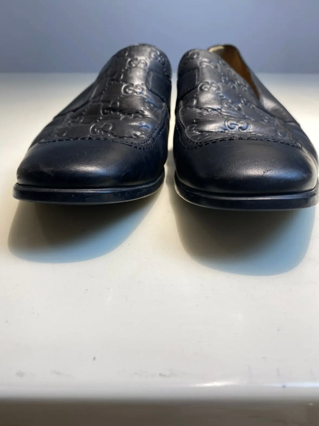 Gucci Guccissima leather slip-on loafers