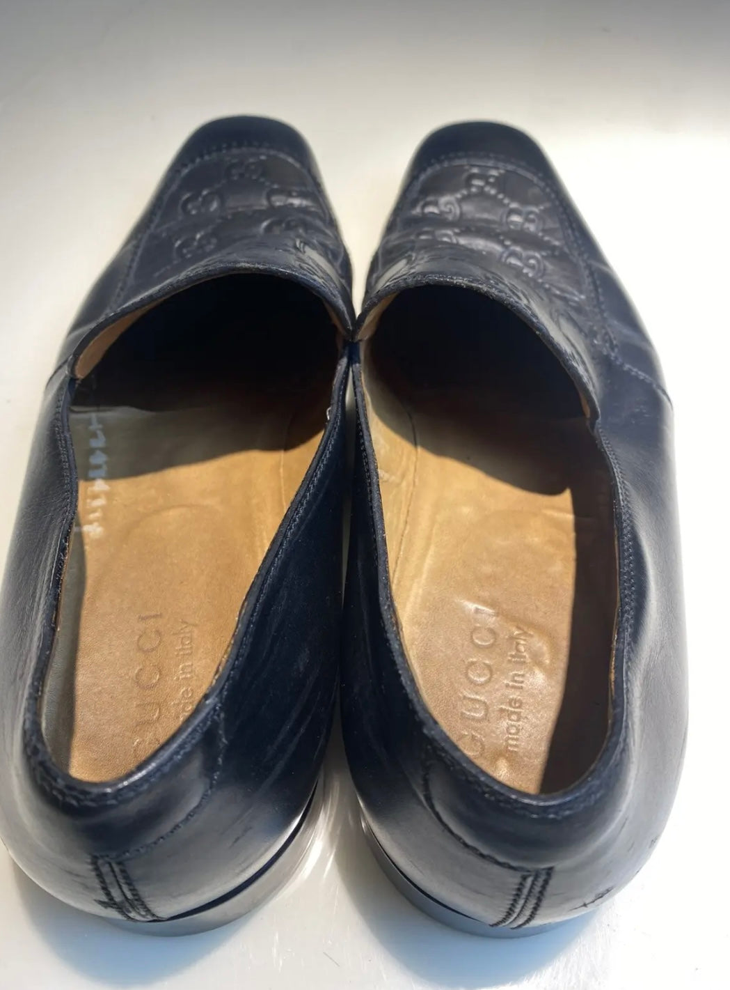 Gucci Guccissima leather slip-on loafers