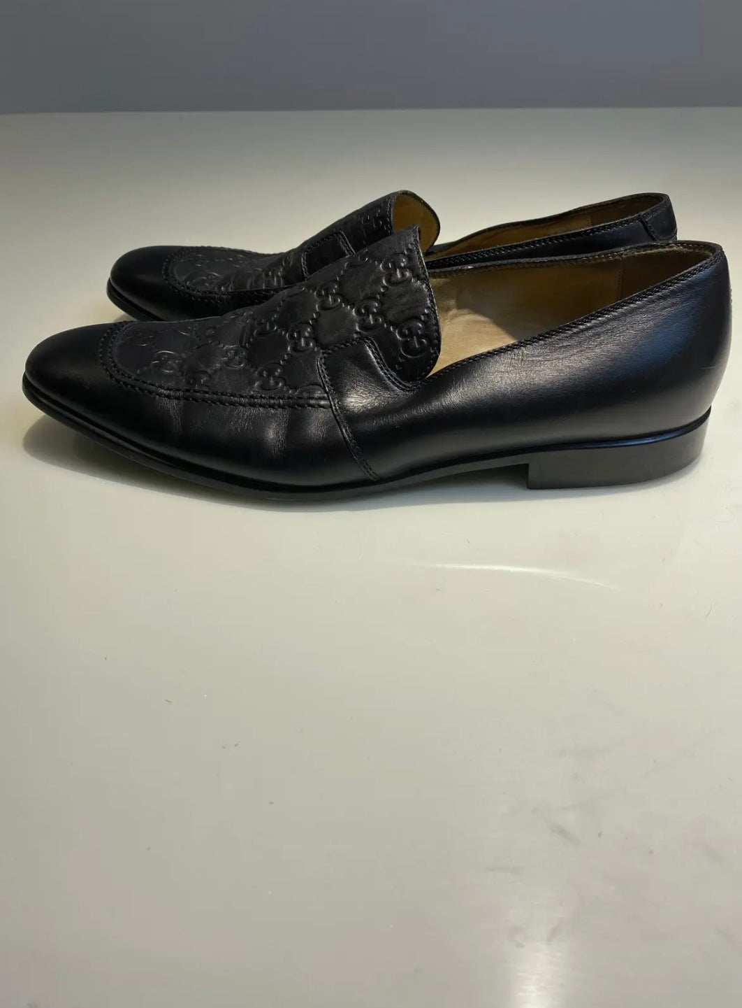 Gucci Guccissima leather slip-on loafers