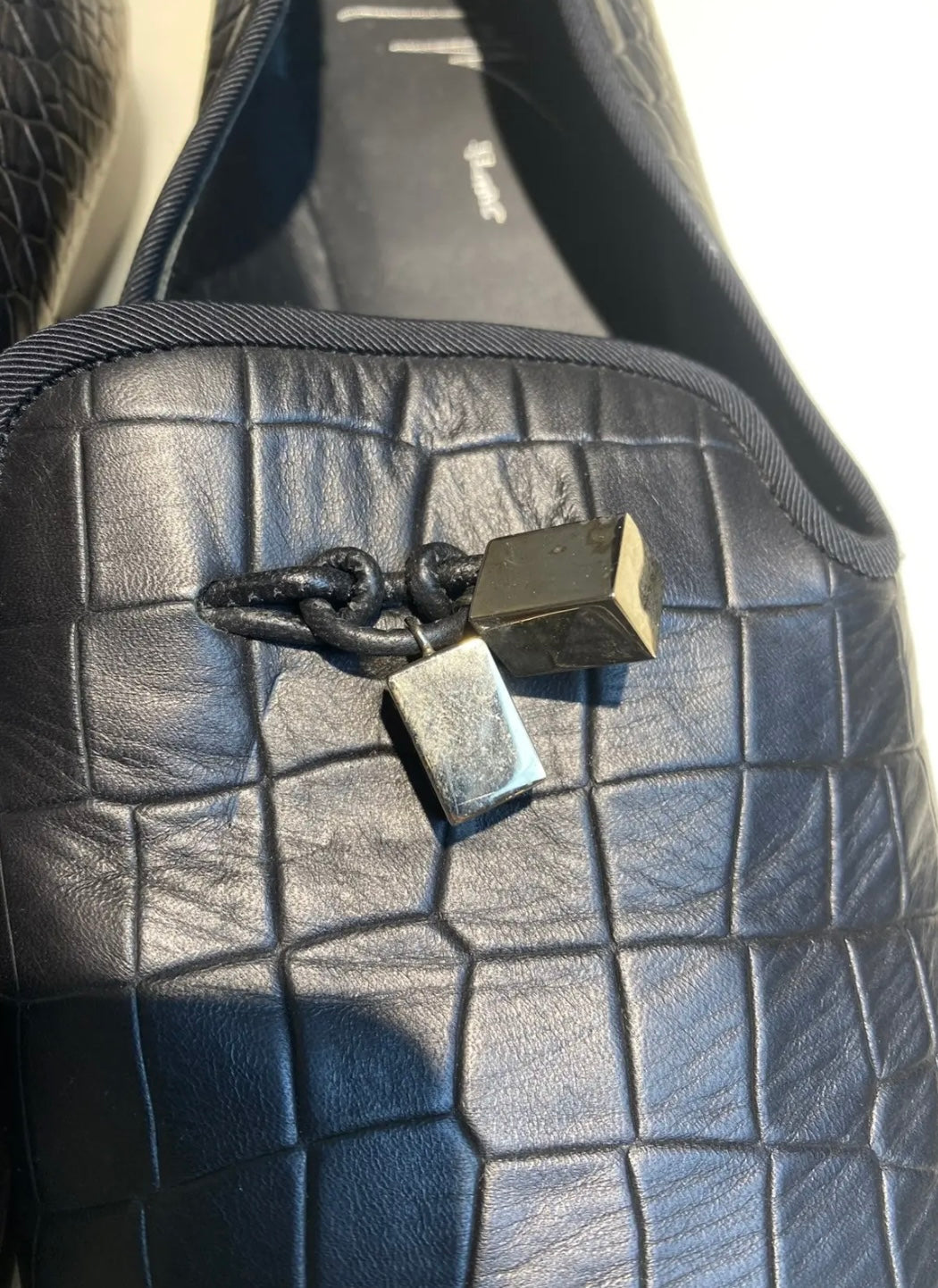 Giuseppe Zanotti Black Croc-Embossed Leather Loafers