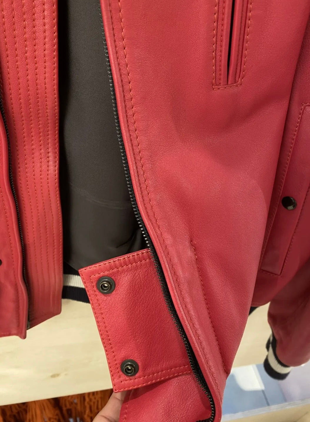 Lanvin Leather Bomber