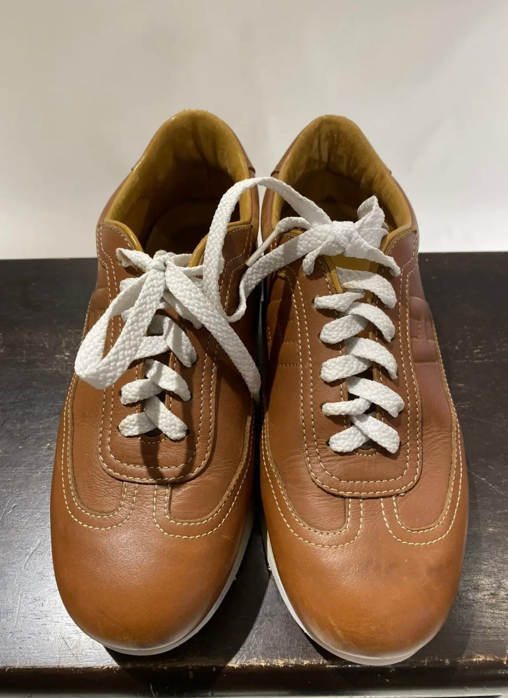 Hermès Quick Calfskin Leather H‑Logo Sneakers