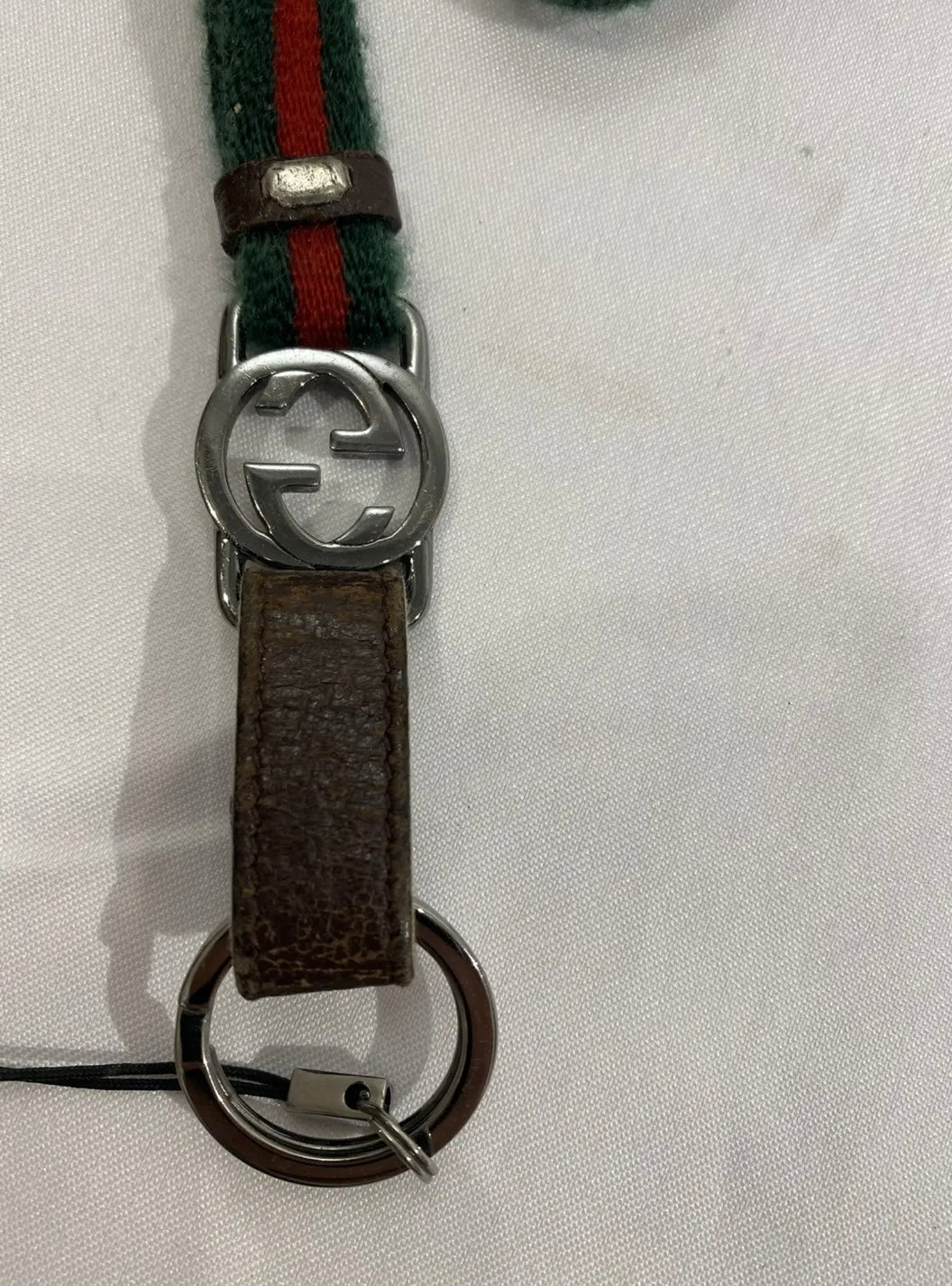 Gucci Web Stripe GG Lanyard / Keychain