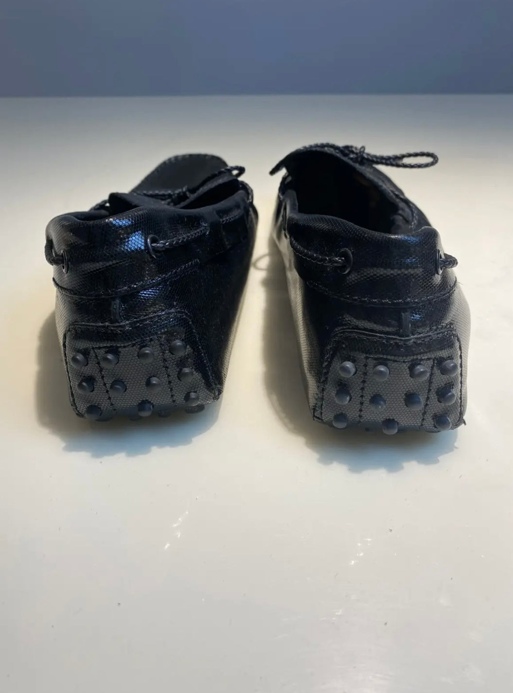 Tod’s Textured Leather Bow Loafers