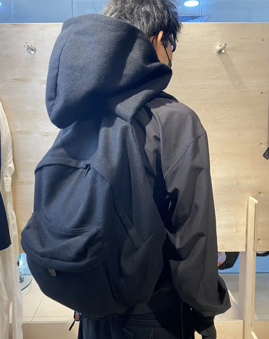 Yohji Yamamoto Hoodie Backpack