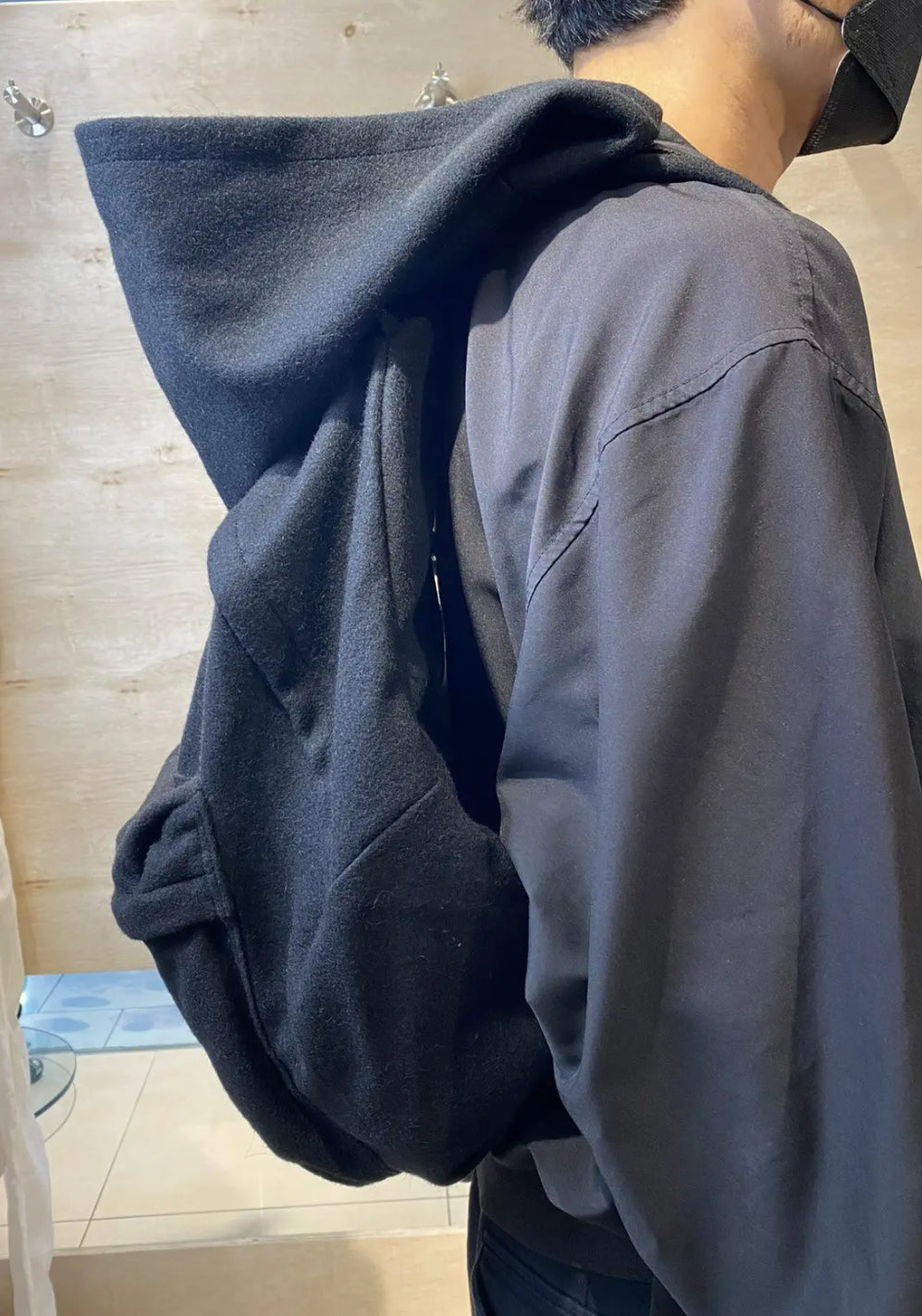 Yohji Yamamoto Hoodie Backpack
