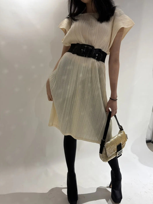 Issey Miyake Pleat Please Square Dress