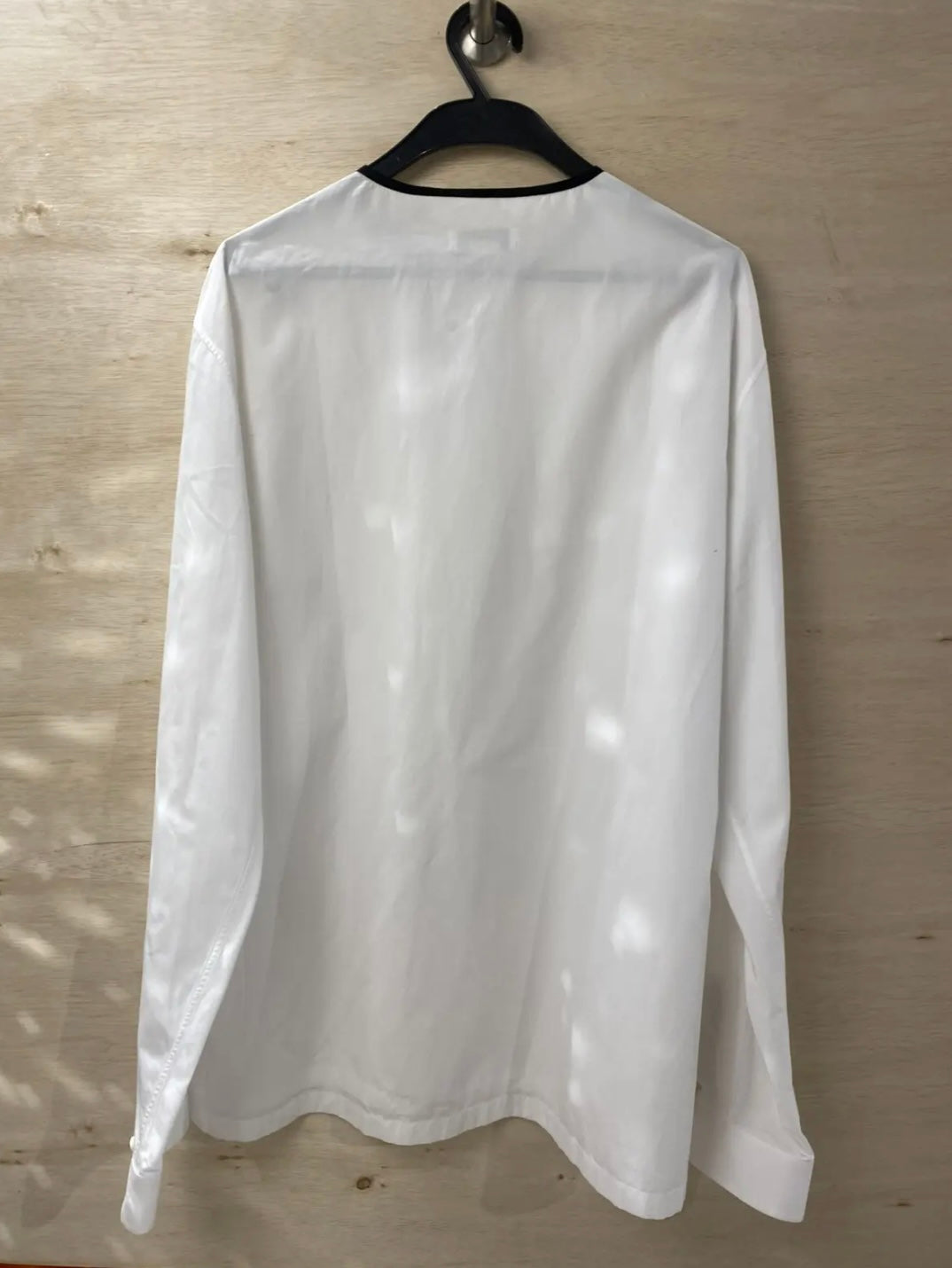 BALENCIAGA SS16 Colarless Button Up Shirt