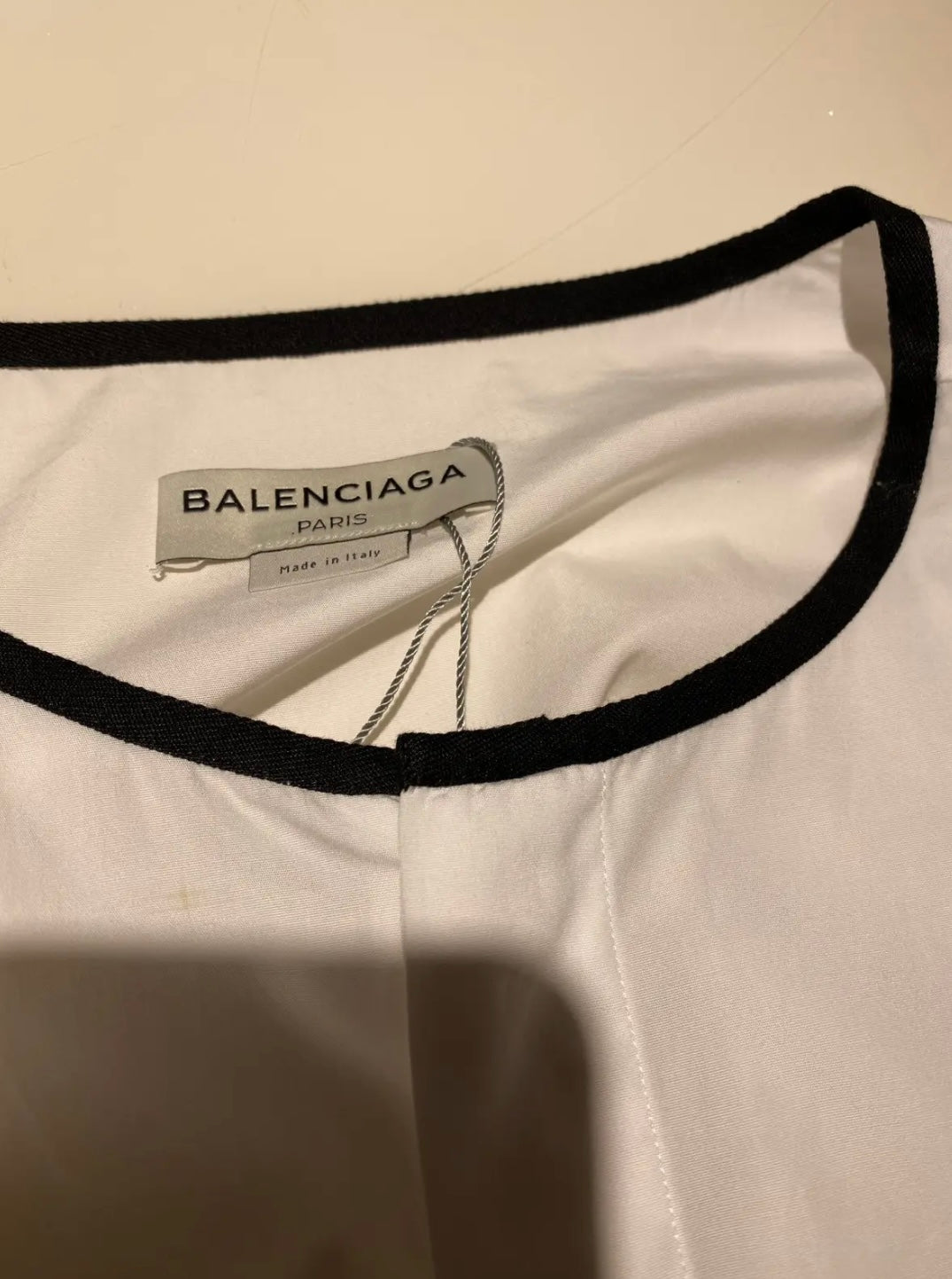 BALENCIAGA SS16 Colarless Button Up Shirt