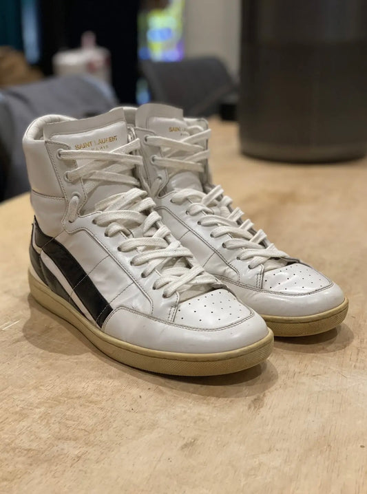 Saint Laurent FW16 Studded Court Leather Sneaker
