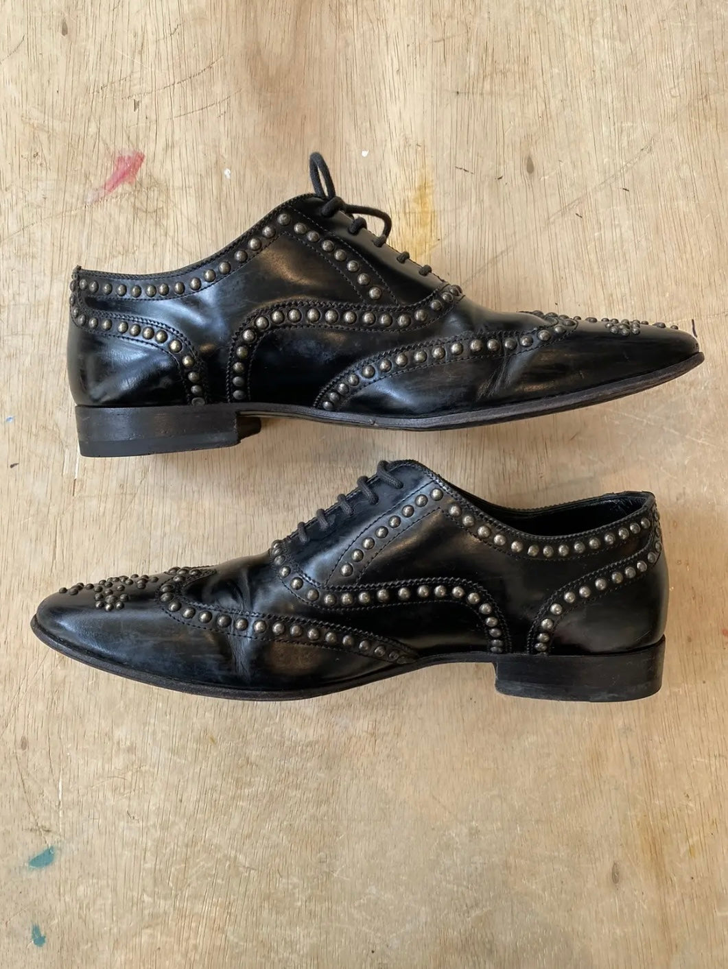 Saint Laurent Studded Derby