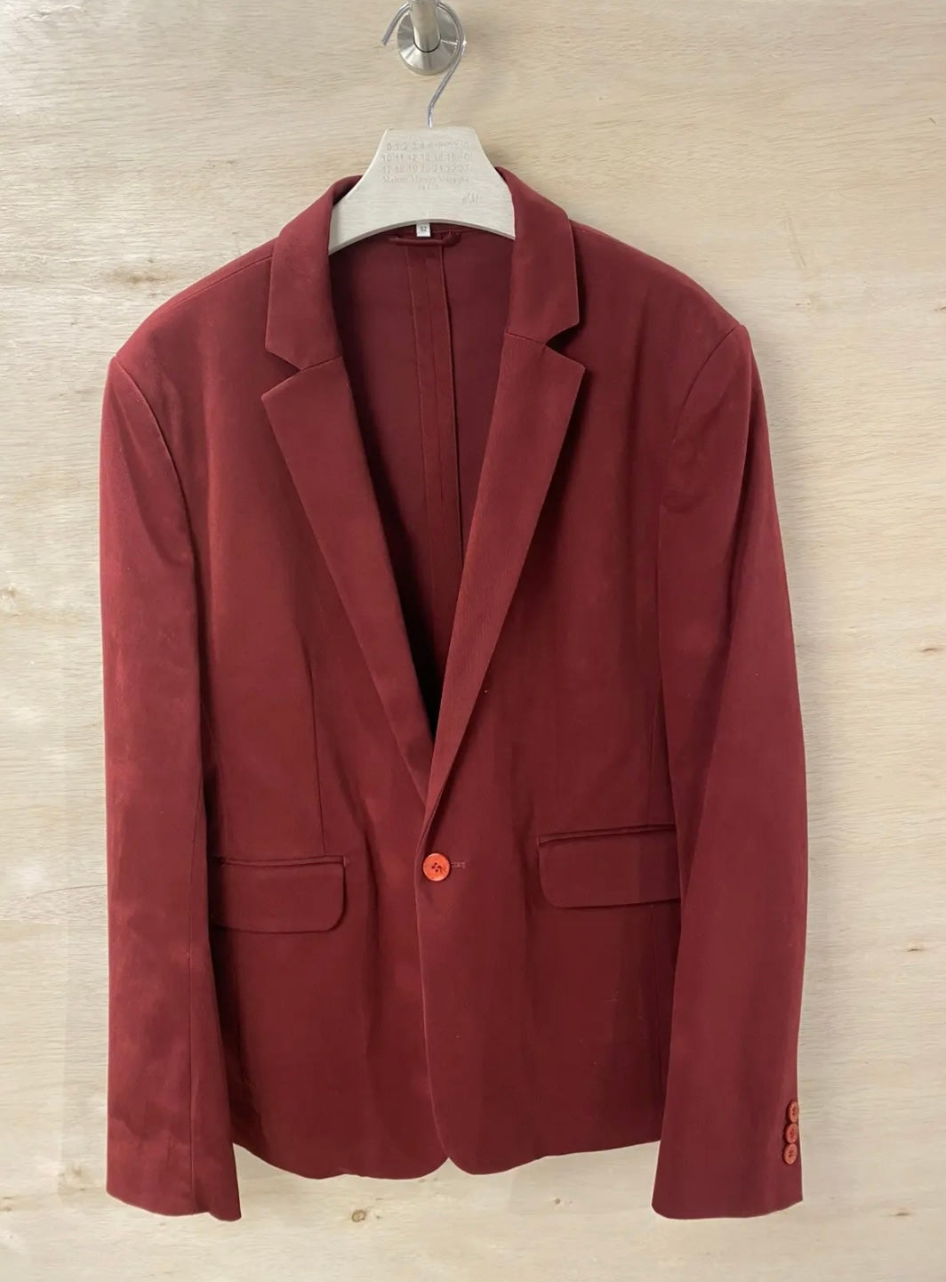 Carven Paris Red/Burgundy Blazer Size 52R