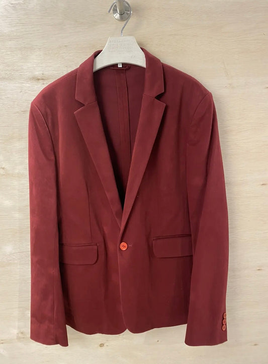 Carven Paris Red/Burgundy Blazer Size 52R