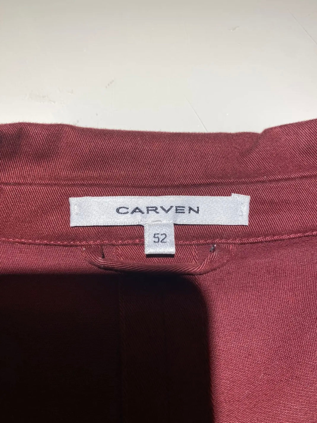 Carven Paris Red/Burgundy Blazer Size 52R