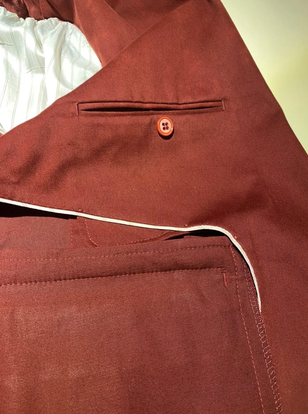 Carven Paris Red/Burgundy Blazer Size 52R
