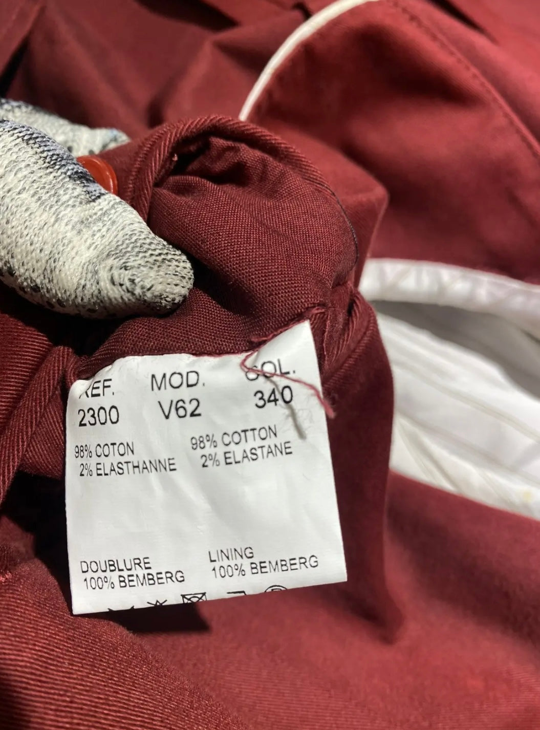 Carven Paris Red/Burgundy Blazer Size 52R