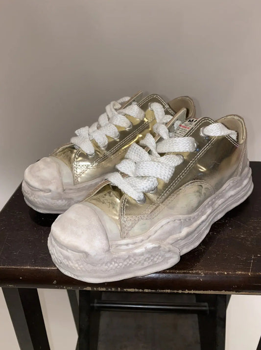 Mihara Yasuhiro Off-Gold Hank Sole Low Sneakers