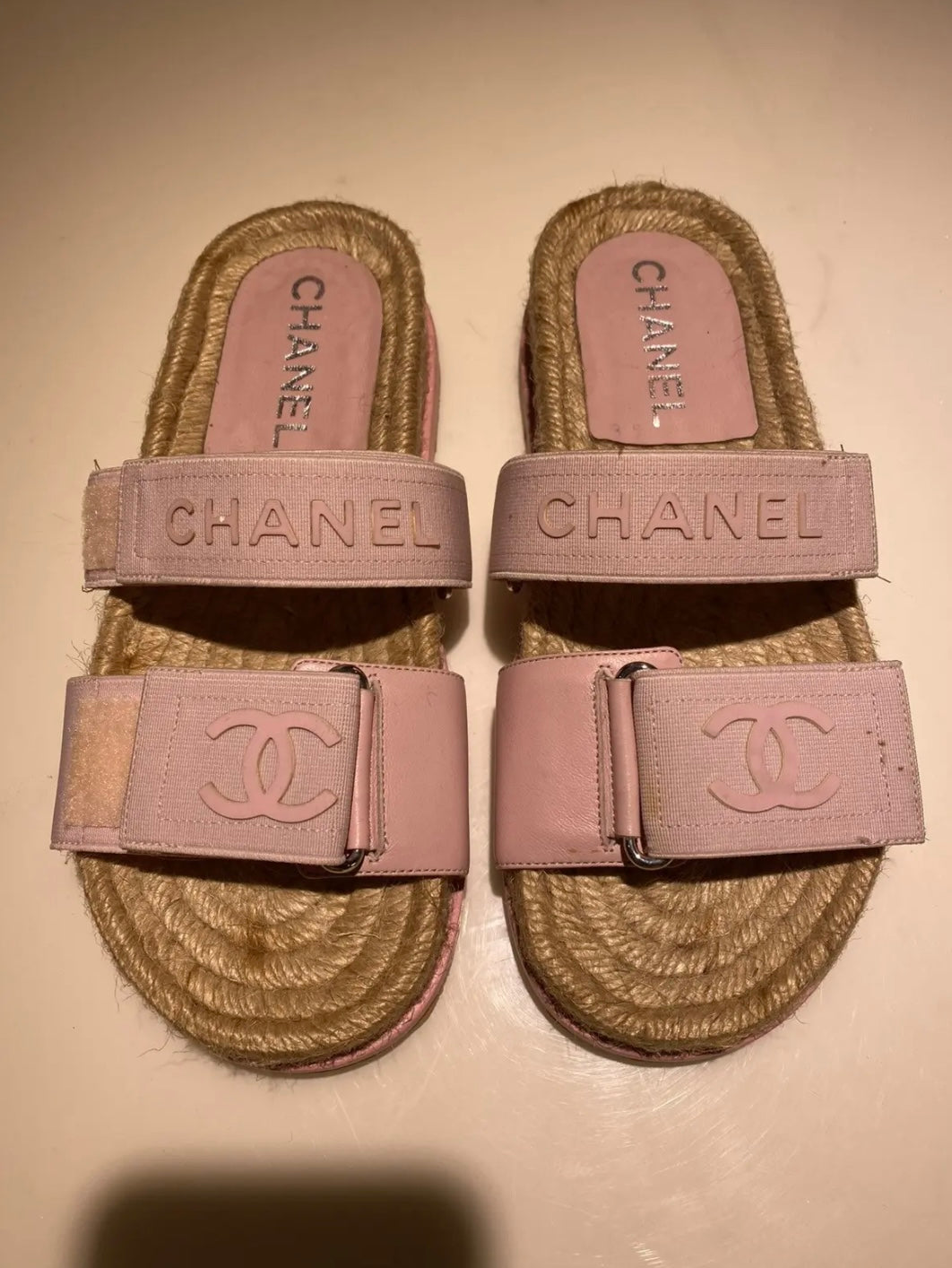 Chanel Leather & Rope Sandal