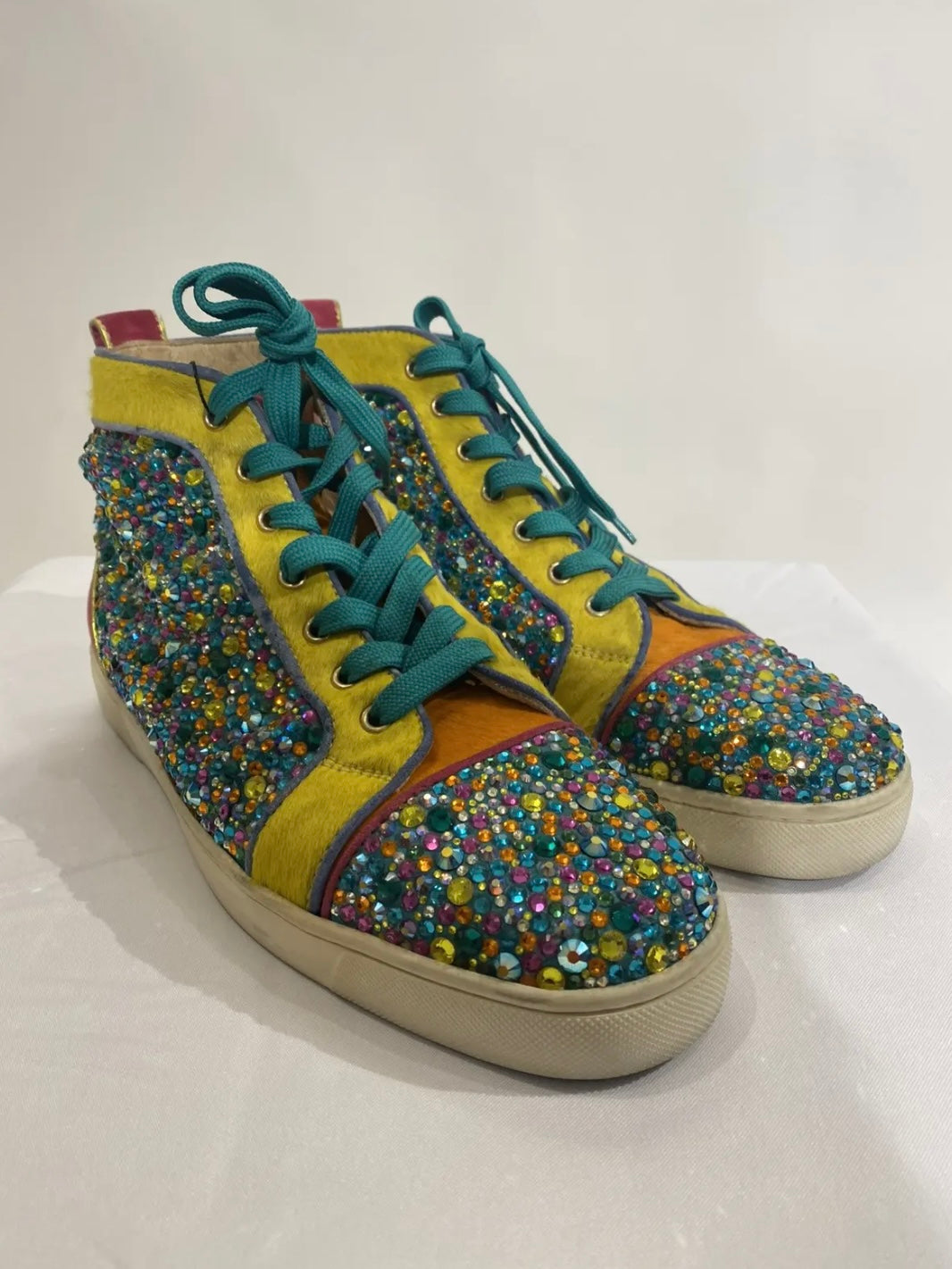 Christian Louboutin Strauss Swarovski Crystal Sneakers –