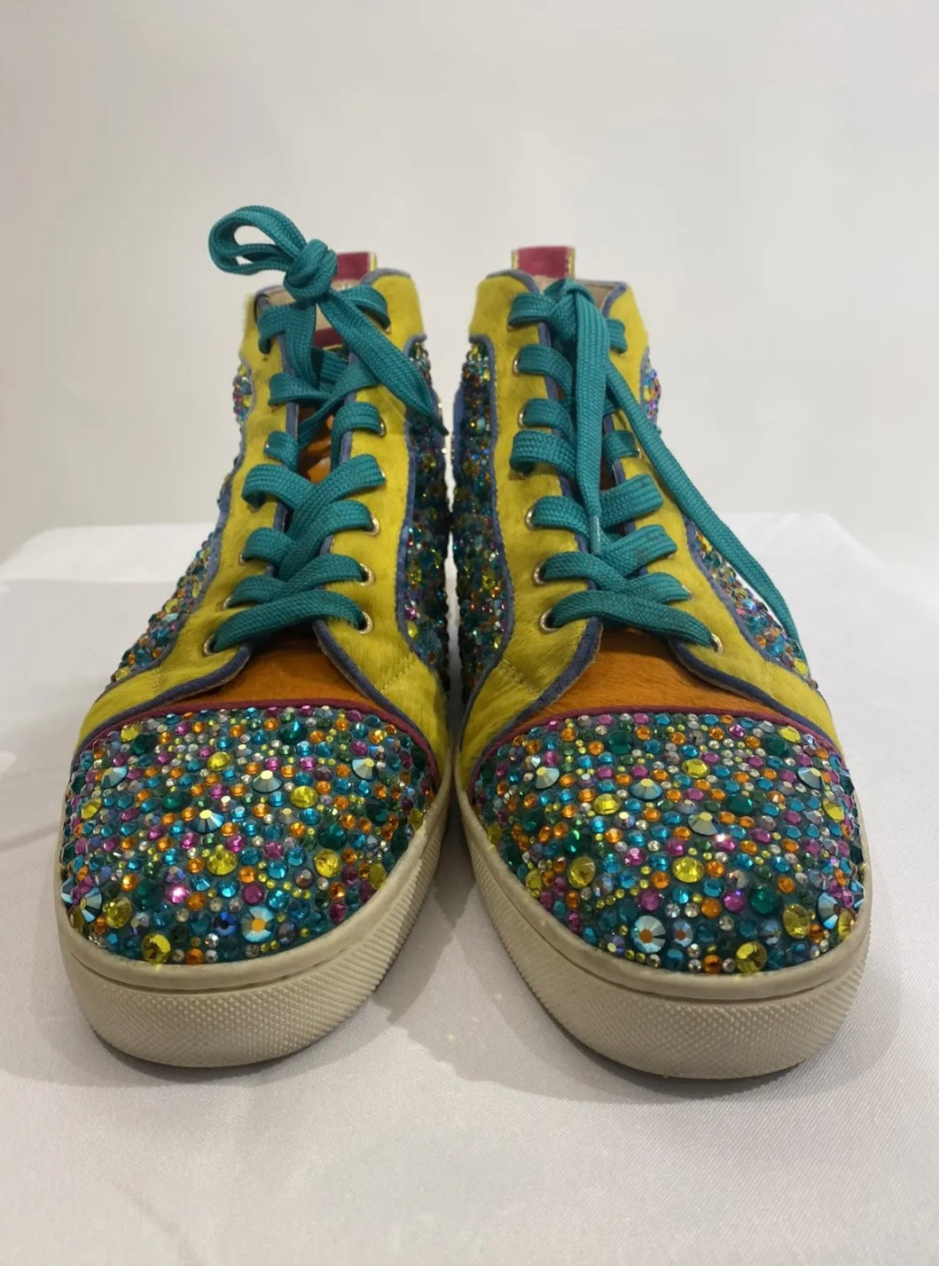 Christian Louboutin Strauss Swarovski Crystal Sneakers –