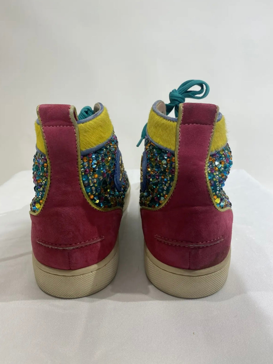 Christian Louboutin Strauss Swarovski Crystal Sneakers –