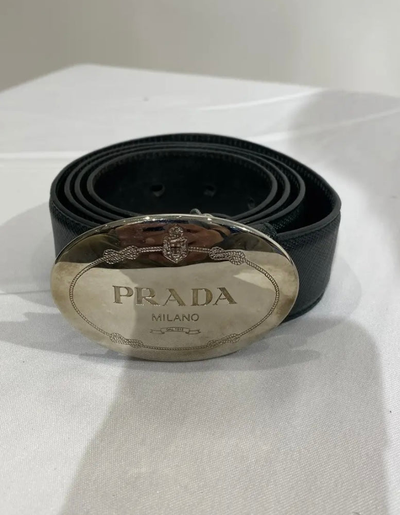 Prada Milano Saffiano Leather Belt