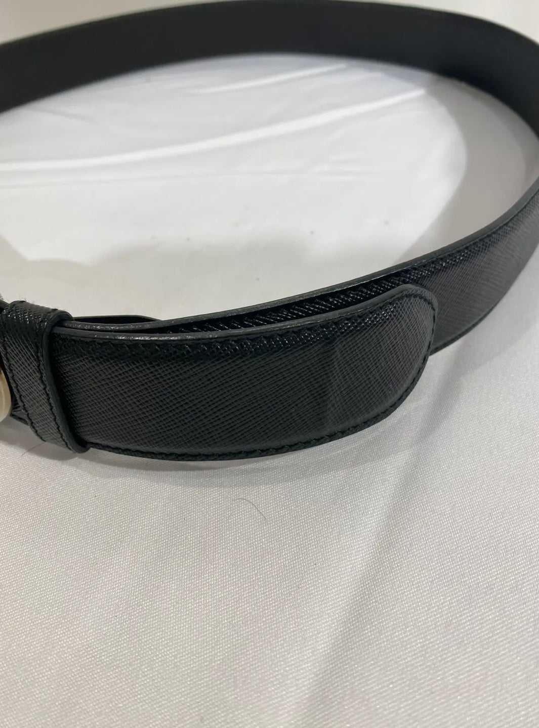 Prada Milano Saffiano Leather Belt