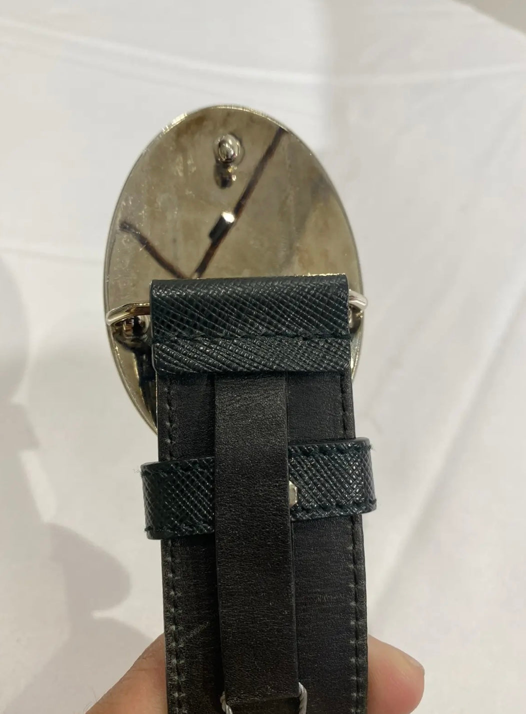 Prada Milano Saffiano Leather Belt