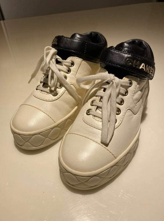 Chanel Coco Mark Leather Trainers