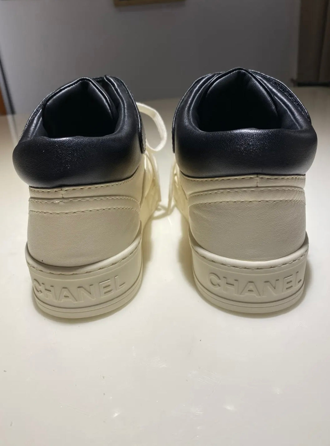 Chanel Coco Mark Leather Trainers