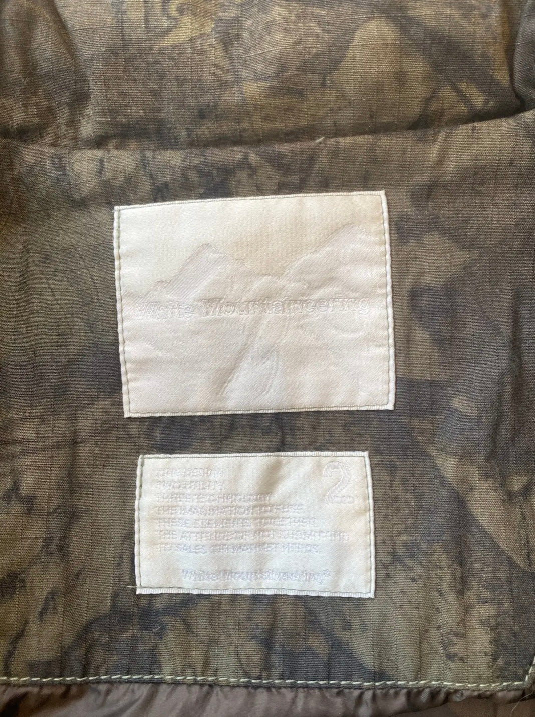 White Mountaineering 2017AW Camo Jacket & Pants Set