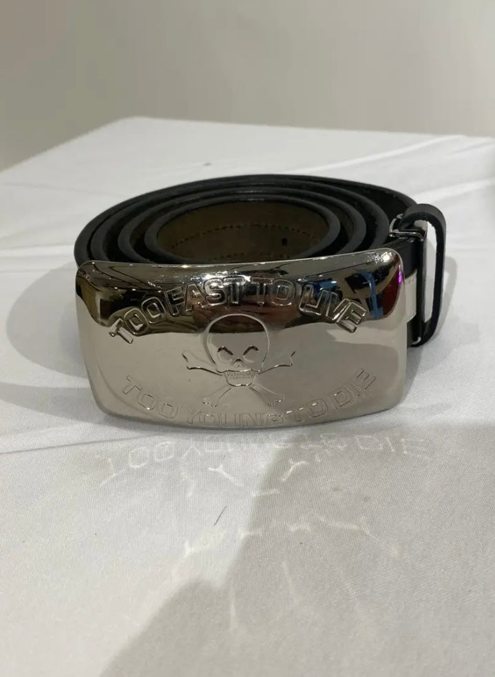 Vivienne Westwood “Too Fast to Live Too Young to Die” Leather Belt