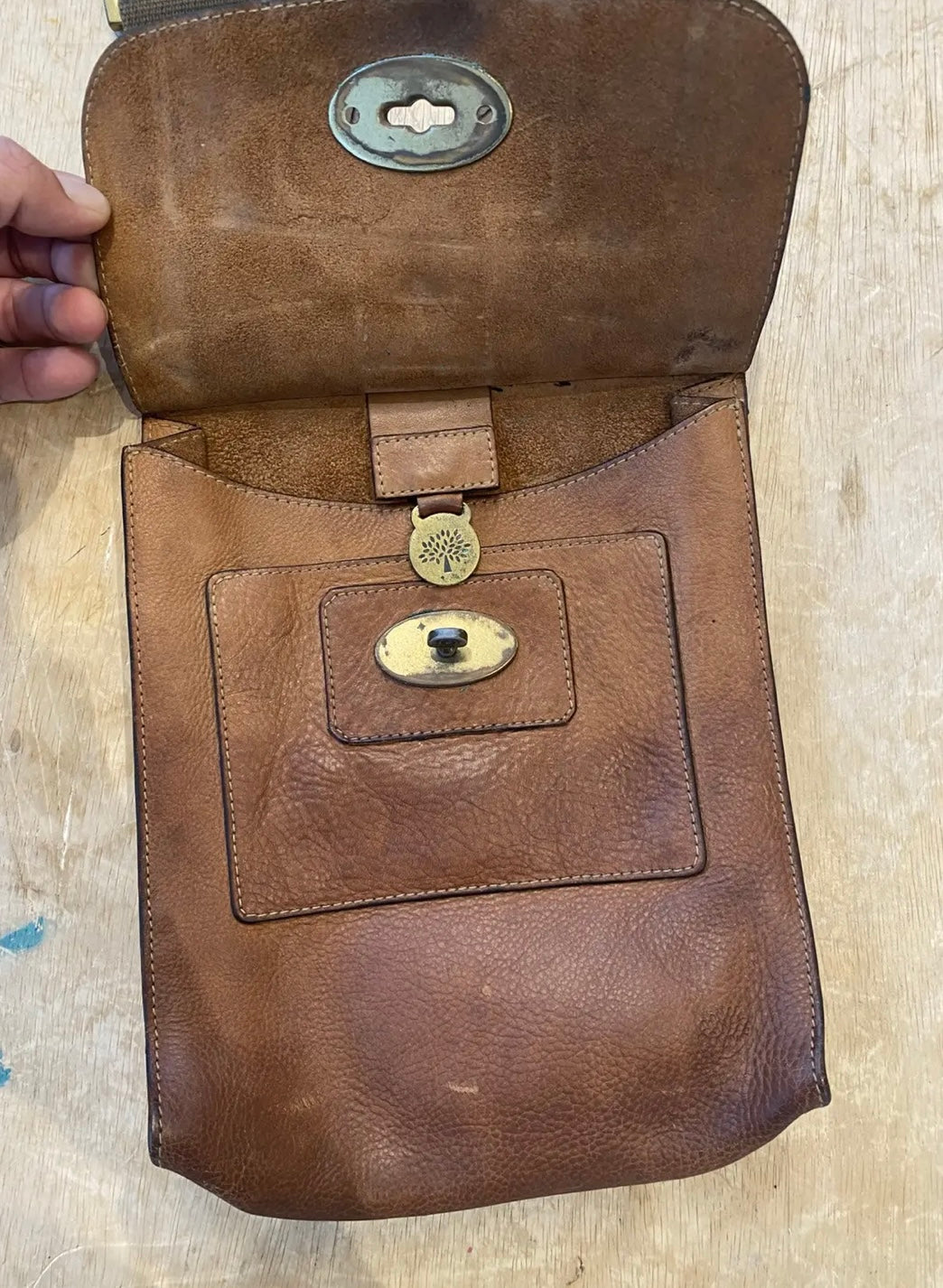 Vintage Mulberry Antony Messenger Crossbody Bag