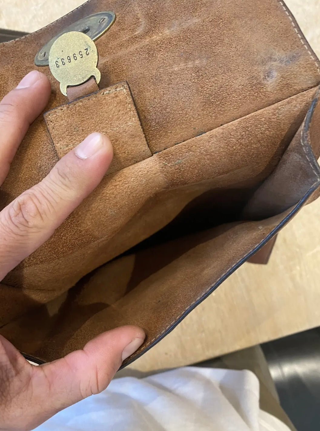 Vintage Mulberry Antony Messenger Crossbody Bag