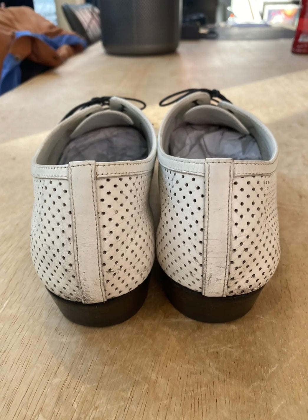 Celine Jacno Perforated Derby Shoes