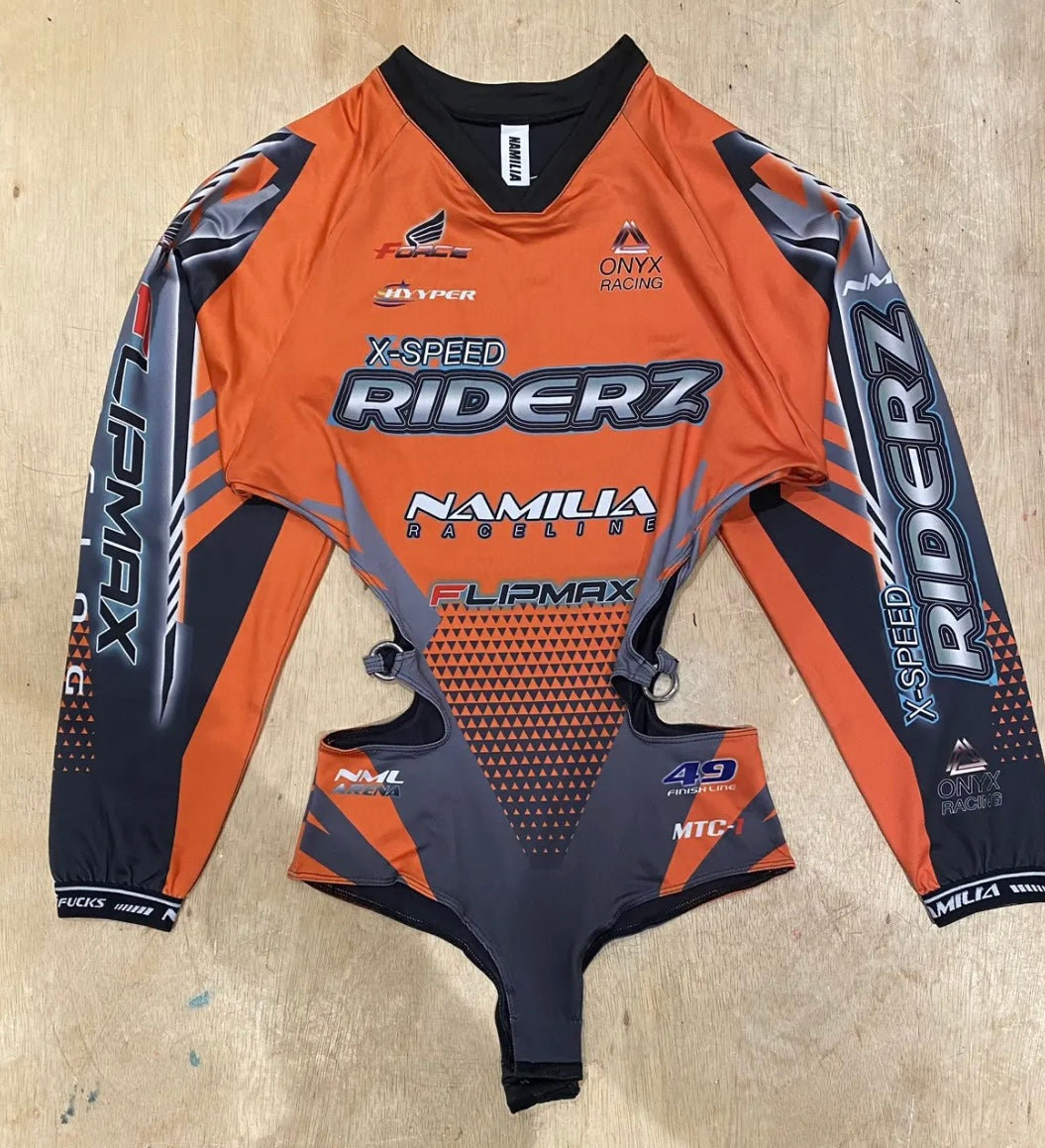 Namilia “X-Speed Riderz” Racing Cut-Out Bodysuit
