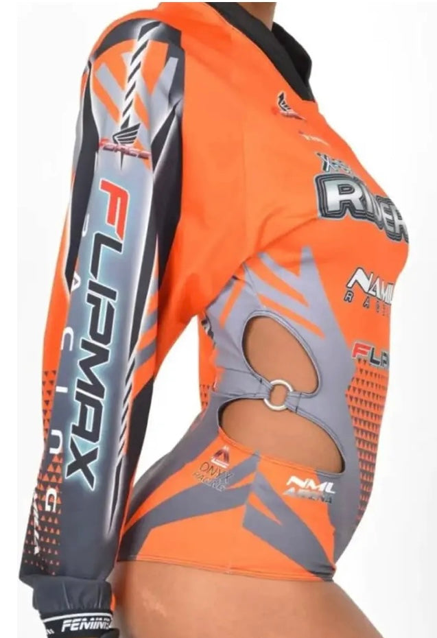 Namilia “X-Speed Riderz” Racing Cut-Out Bodysuit