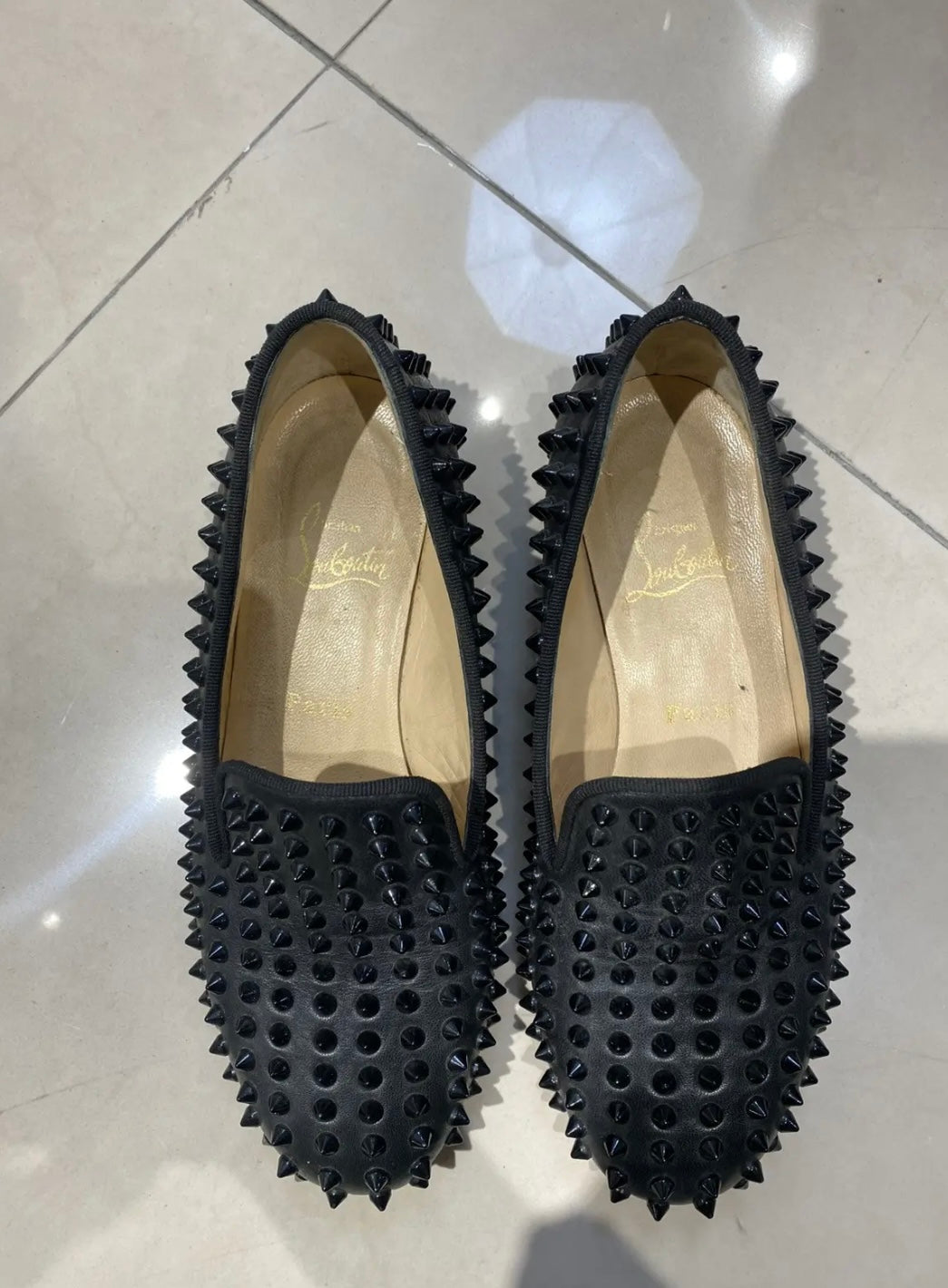 Christian Louboutin Dandelion Spiked Loafers
