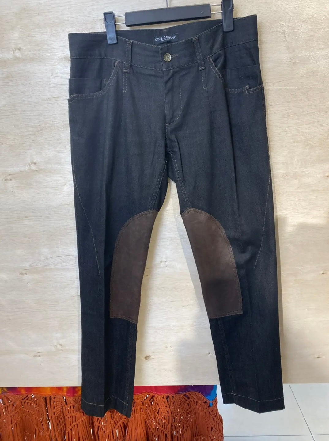 Dolce & Gabbana D&G 14 Classic Leather Patch Denim