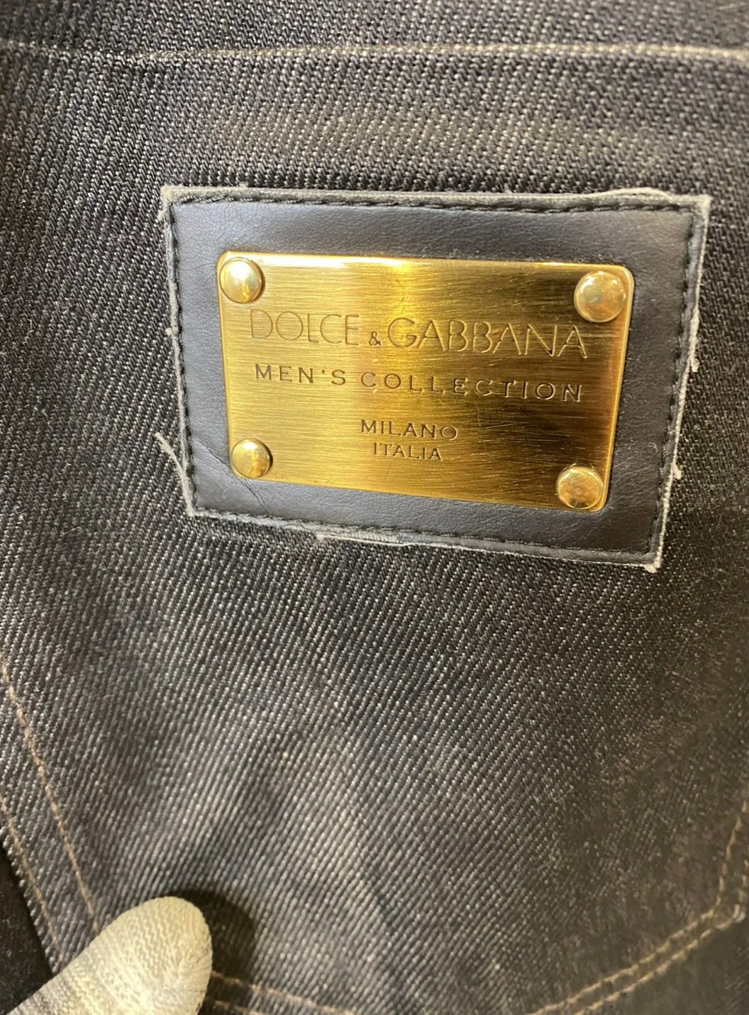 Dolce & Gabbana D&G 14 Classic Leather Patch Denim