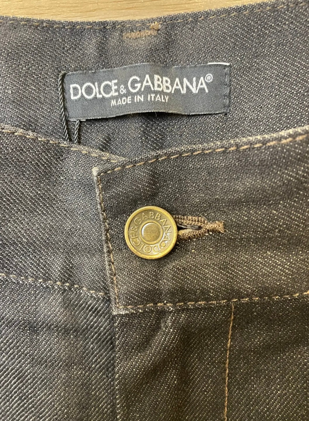 Dolce & Gabbana D&G 14 Classic Leather Patch Denim
