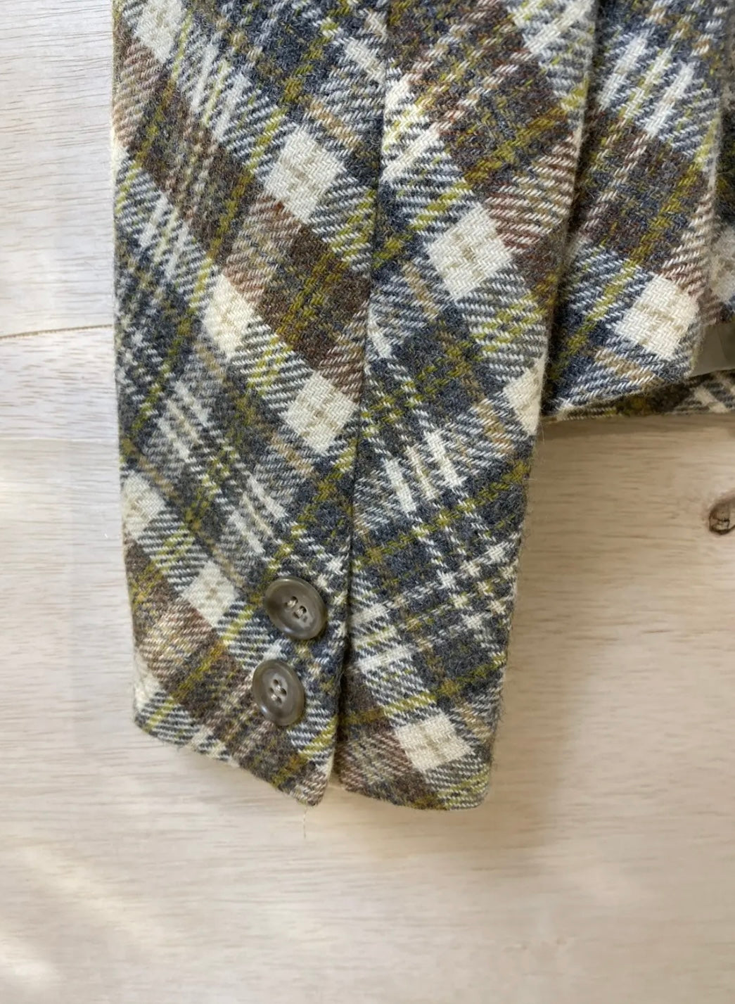 Vintage Composition by Kenzo Checked Blazer