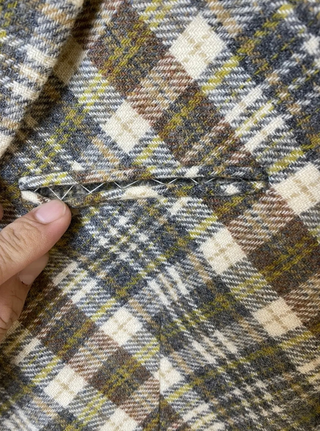 Vintage Composition by Kenzo Checked Blazer