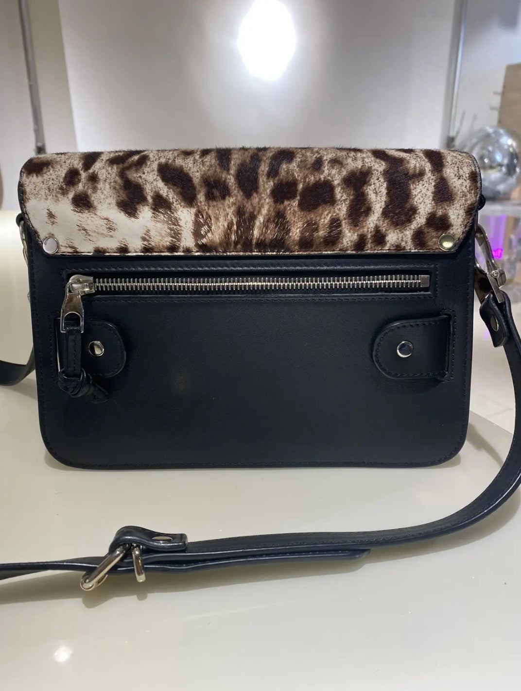 Proenza Schouler PS11 Mini Classic Shoulder Bag – Leopard Calf Hair