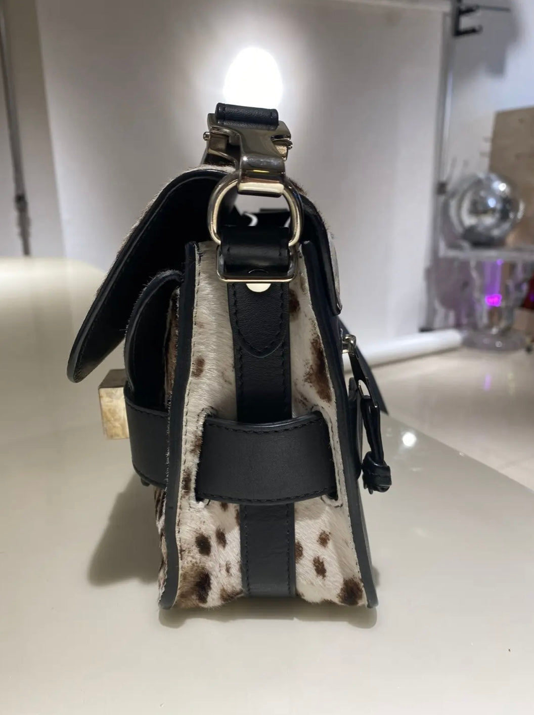 Proenza Schouler PS11 Mini Classic Shoulder Bag – Leopard Calf Hair