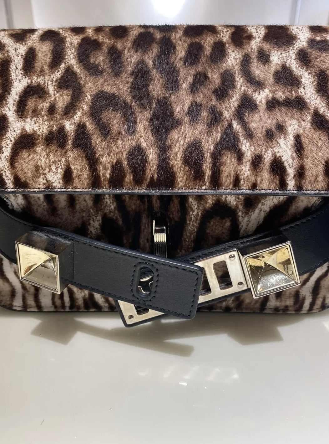 Proenza Schouler PS11 Mini Classic Shoulder Bag – Leopard Calf Hair