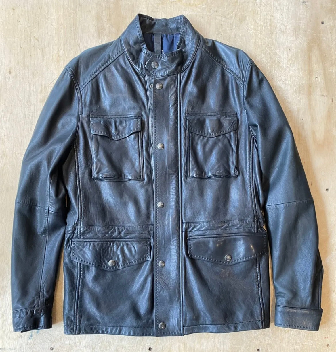 Massimo Dutti Sheepskin Leather Jacket