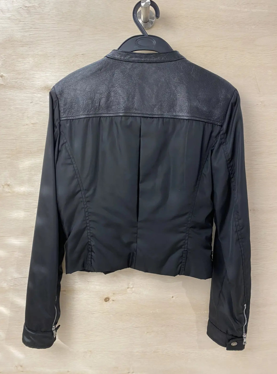 PRADA Nylon Leather Bomber