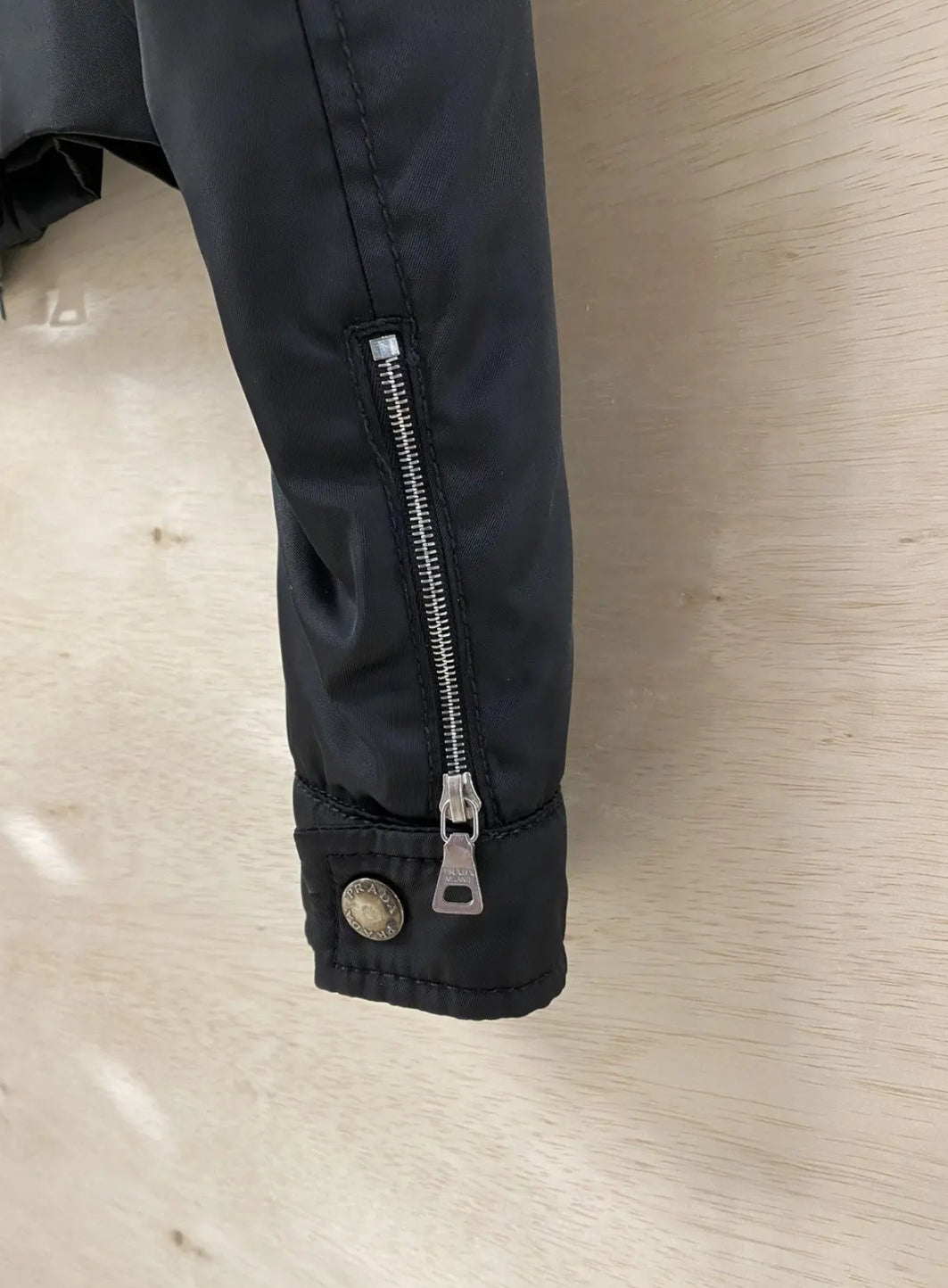 PRADA Nylon Leather Bomber